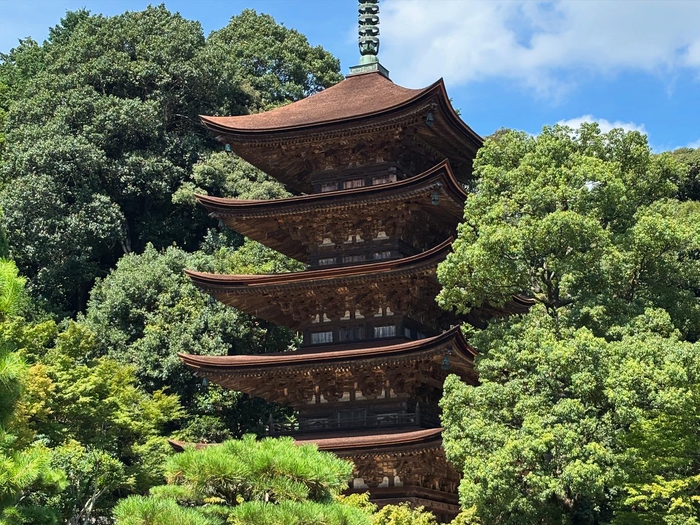 瑠璃光寺の五重塔3